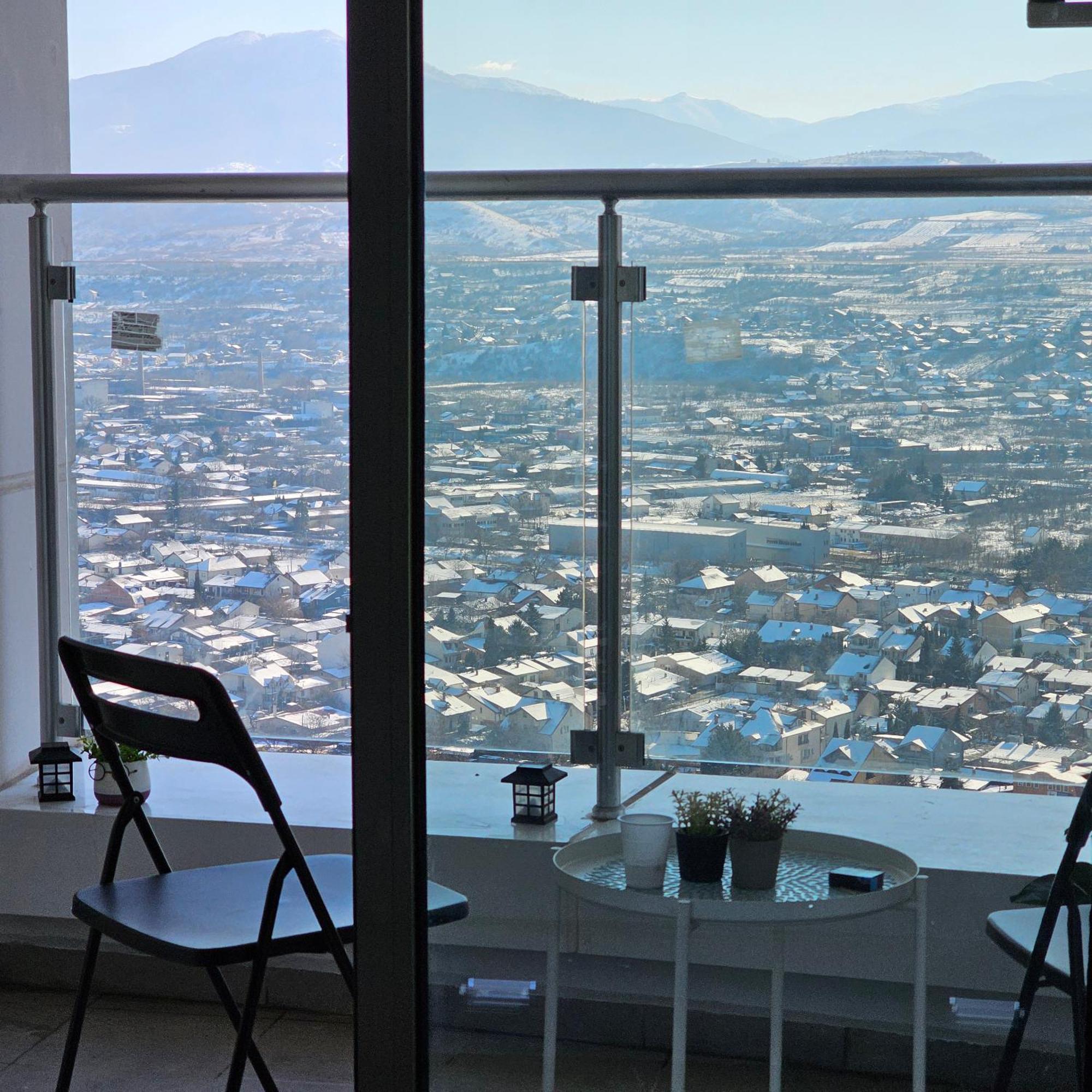 Ferienwohnung Skopje Sky Oasis Exterior foto